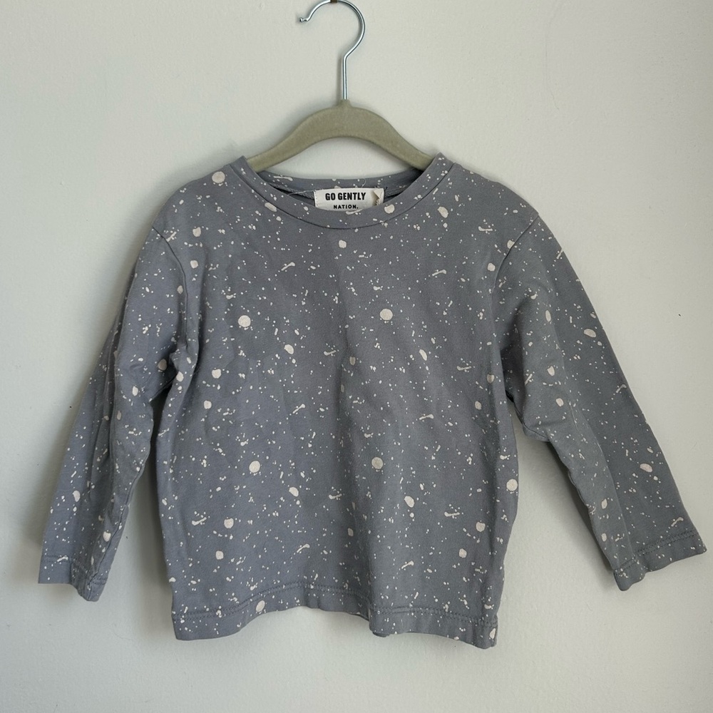 Kids Gray Long Sleeve Shirt